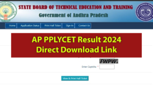 AP Polycet result 2024 download link